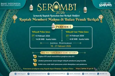 BI Buka Layanan Penukaran Uang Baru Jelang Ramadhan 2026, Lewat Sistem Daring