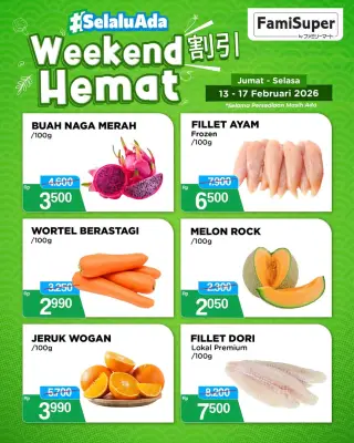 FamilyMart Indonesia Luncurkan Promo Akhir Pekan dan Valentine yang Menggiurkan