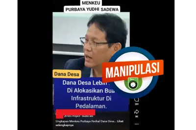 Hoaks Beredar: Narasi Purbaya Yudhi Sadewa Alihkan Dana Desa untuk Infrastruktur
