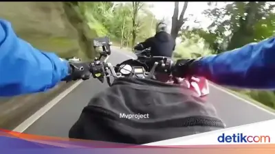 Pemotor Cianjur Terperosok Jurang Usai Disalip dan Direm Mendadak Rombongan Moge