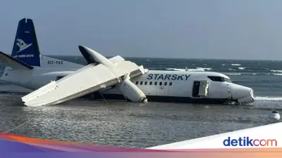 Pesawat Starsky Aviation Tergelincir ke Laut di Somalia, Semua 55 Orang Selamat