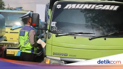 Polresta Serang Tilang Truk Pasir ODOL dalam Operasi Keselamatan Maung 2026