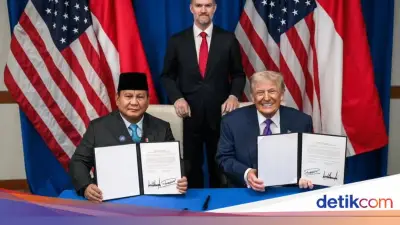 Prabowo dan Trump Teken Perjanjian Dagang Bersejarah RI-AS di Washington DC