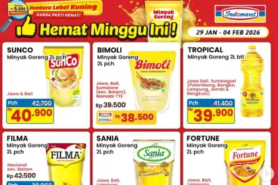 Promo Indomaret Super Hemat 12-18 Februari, Diskon Minyak Goreng Hingga 30%