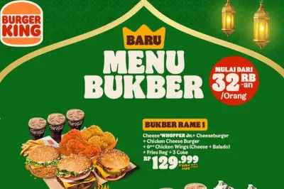 Promo Spesial Ramadhan Burger King: Paket Bukber Mulai Rp34 Ribuan