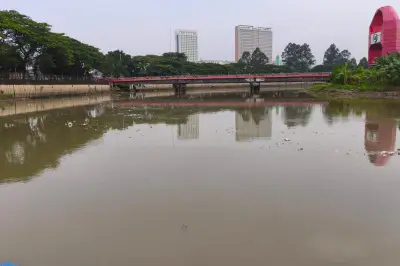 Sungai Cisadane Memutih Usai Kebakaran Gudang Pestisida, Ikan Menggambang