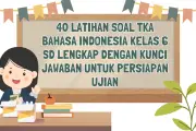 40 Latihan Soal TKA Bahasa Indonesia Kelas 6 SD, Lengkap dengan Kunci Jawaban