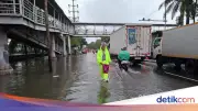 Hujan Dini Hari Sebabkan Genangan 10 Cm di Jalan Daan Mogot Jakarta Barat