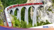 Kereta Api Tergelincir di Swiss Akibat Longsor Salju, Lima Orang Terluka