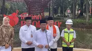 Pramono Tinjau Taman Bendera Pusaka, Siapkan Jogging Track dan Lapangan Padel Gratis