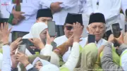 Presiden Prabowo Hadiri Mujahadah Kubro Satu Abad NU di Malang, Disambut Ribuan Warga