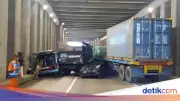 Truk Trailer Tabrak 6 Kendaraan di Underpass Tol Jagorawi, Tak Ada Korban Jiwa