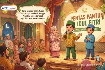 50 Pantun Lebaran Lucu dan Bermakna untuk Sampaikan Maaf Lahir Batin