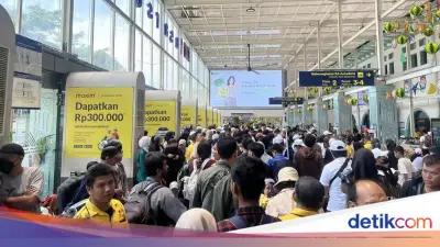 51 Ribu Penumpang Mudik Naik Kereta dari Jakarta pada Hari Ini