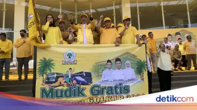Bahlil Lepas 20 Bus Mudik Gratis Golkar, Bantu 1.000 Pemudik Sambut Lebaran