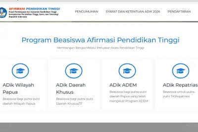 Beasiswa ADIK 2026 Dibuka, Siswa 3T hingga Anak Guru Bisa Daftar