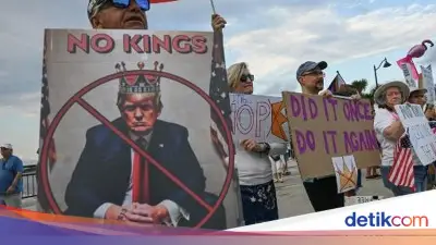 Bentrokan Pendukung Trump dengan Demonstran 'No Kings' di Florida AS