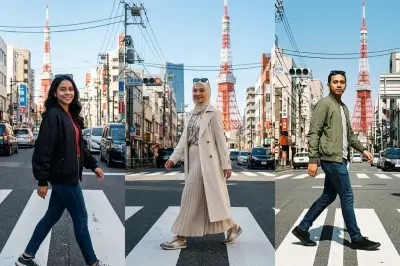 Ciptakan Foto Editorial di Persimpangan Tokyo dengan AI, Tanpa Ubah Identitas
