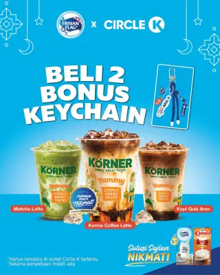 Circle K Indonesia Hadirkan Promo Beli 2 Minuman KÖRNER Dapat Keychain Eksklusif