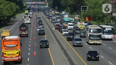 Contraflow di Tol Jakarta-Cikampek Dihentikan, Lalu Lintas Kembali Normal