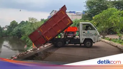 DLH DKI Tegaskan Tak Ada Pembuangan Sampah ke Kali Pesanggrahan dari TPU Tanah Kusir