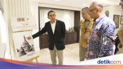 Fadli Zon Dialog dengan Arkeolog India untuk Pemugaran Candi Prambanan