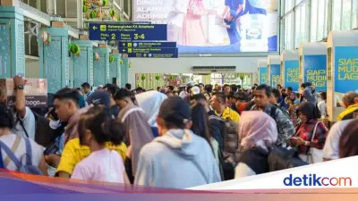 H-1 Lebaran, 50 Ribu Orang Tinggalkan Jakarta Via Kereta Api