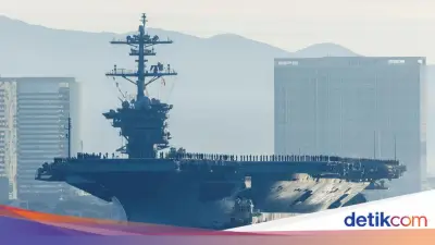 Iran Klaim Drone Hantam Kapal Induk AS USS Abraham Lincoln di Tengah Ketegangan