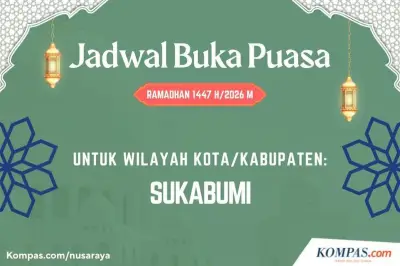 Jadwal Imsak dan Buka Puasa Sukabumi Hari Ini, Rabu 4 Maret 2026