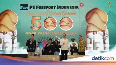 Karyawan Freeport Indonesia Berbagi Santunan untuk 700 Anak Yatim dan Dhuafa di Ramadan