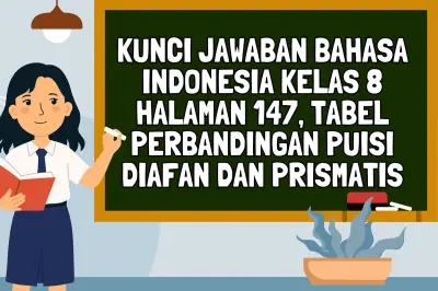 Kunci Jawaban Tabel Perbandingan Bahasa Indonesia Kelas 8 Halaman 147