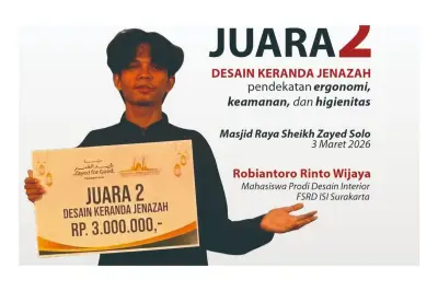 Mahasiswa ISI Solo Juara II Sayembara Desain Keranda Jenazah Ergonomis