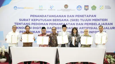 Mendagri Tito Karnavian Tandatangani SKB 7 Menteri untuk Pedoman Teknologi Digital dan AI