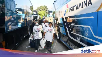 Pertamina Layangkan Ribuan Pemudik ke 23 Kota dengan 153 Bus dari TMII