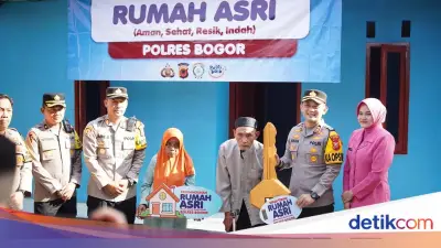 Polres Bogor Realisasikan Program ASRI Presiden, Serahkan 3 Rumah Renovasi