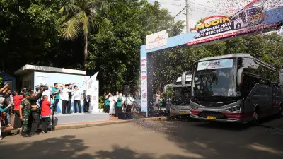 Tempo Scan Lepas 3.000 Pemudik Gratis Jelang Lebaran 2026 dari Istiqlal