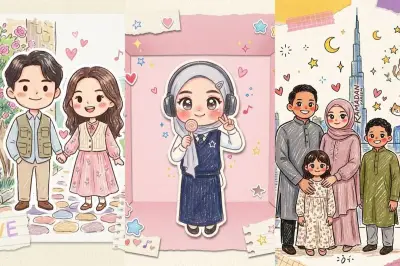 Tren Mini Cute Crayon Art di TikTok: Foto Jadi Karakter Kartun Estetik