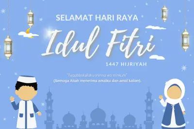 Umat Islam Dunia Sambut Idul Fitri 1447 H, Tradisi Ucapan Lebaran Makin Beragam
