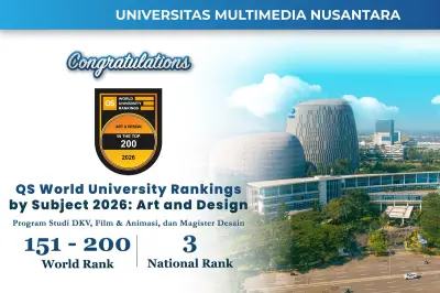 UMN Masuk 200 Besar Dunia Versi QS WUR by Subject 2026 untuk Seni dan Desain