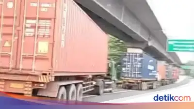 Viral Truk Sumbu 3 Dikawal Oknum TNI Dihalau Polisi di Tol Japek, Ini Kata Polda Jabar