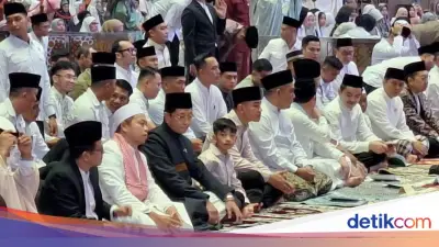 Wapres Gibran Salat Idul Fitri di Istiqlal Ditemani Jan Ethes, Hadir Juga Pejabat Tinggi Negara