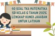 40 Soal TKA Matematika SD Kelas 6 Tahun 2026 dan Kunci Jawaban Lengkap