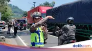 Arus Mudik Mulai Padati Jalur Limbangan Garut, Sistem One Way Diterapkan