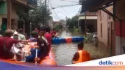 Banjir 5,5 Meter Rendam Perumahan di Periuk Tangerang, Ribuan Warga Mengungsi