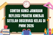 Contoh Kunci Jawaban Refleksi Praktik Kinerja Pasca Observasi Kelas di Sekolah