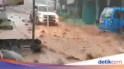 Drainase Tersumbat Material Proyek di Tamansari Bogor Picu Banjir dan Batu Berserakan