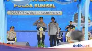 Kapolri Pimpin Apel Ojol dan Buruh di Sumsel, Deklarasi Dukung Kamtibmas