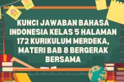 Kunci Jawaban Bahasa Indonesia Kelas 5 Halaman 172 Kurikulum Merdeka Tersedia