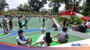 Taman Bendera Pusaka Ramai Dikunjungi Warga untuk Piknik dan Olahraga
