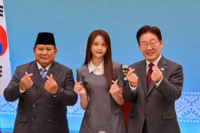 Foto Carmen Hearts2Hearts Bersama Prabowo dan Lee Jae Myung Jadi Sorotan